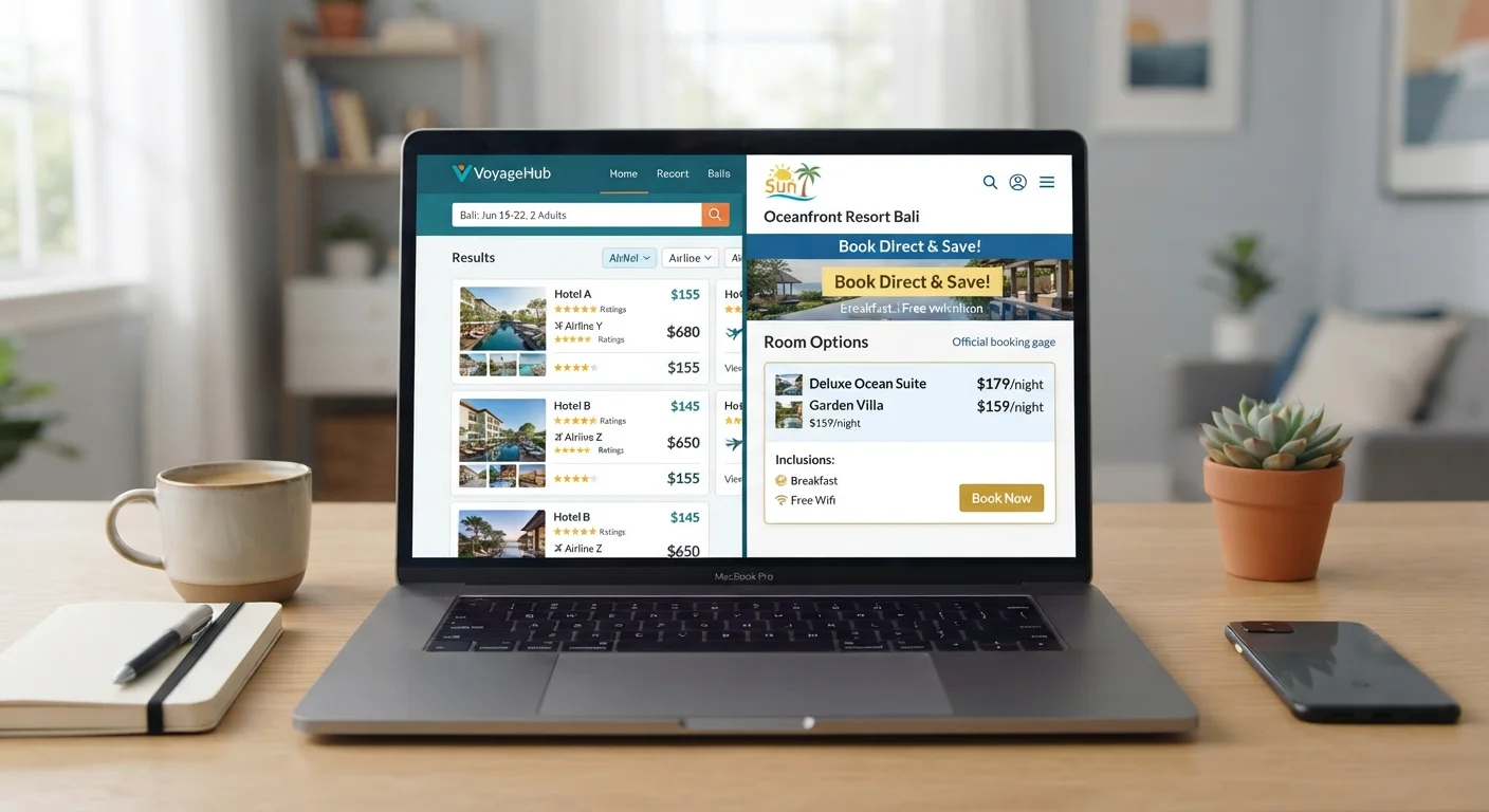 Booking Direct vs. Using an Aggregator: What Changes and What Doesn't