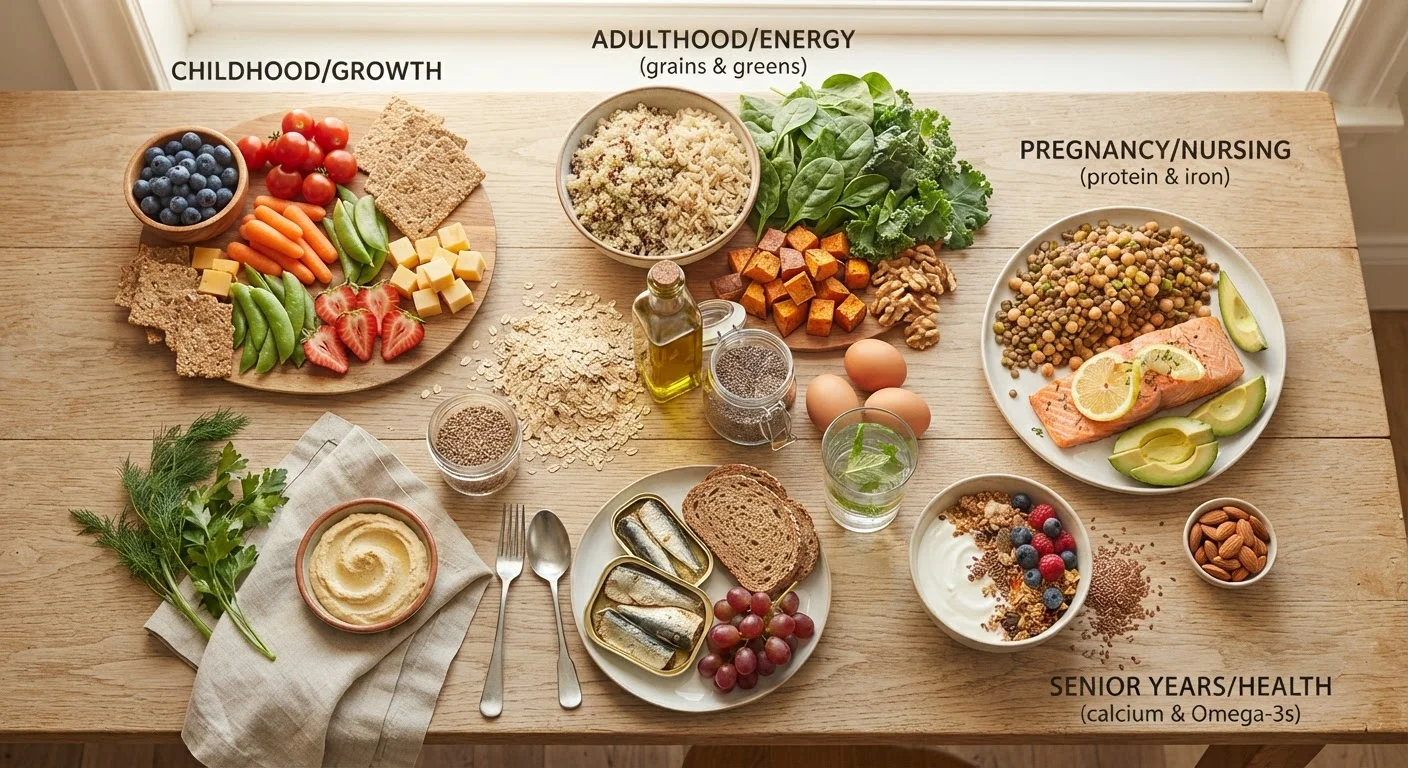 Nutrition Through Life Stages: How Needs Shift from Young Adulthood Onward