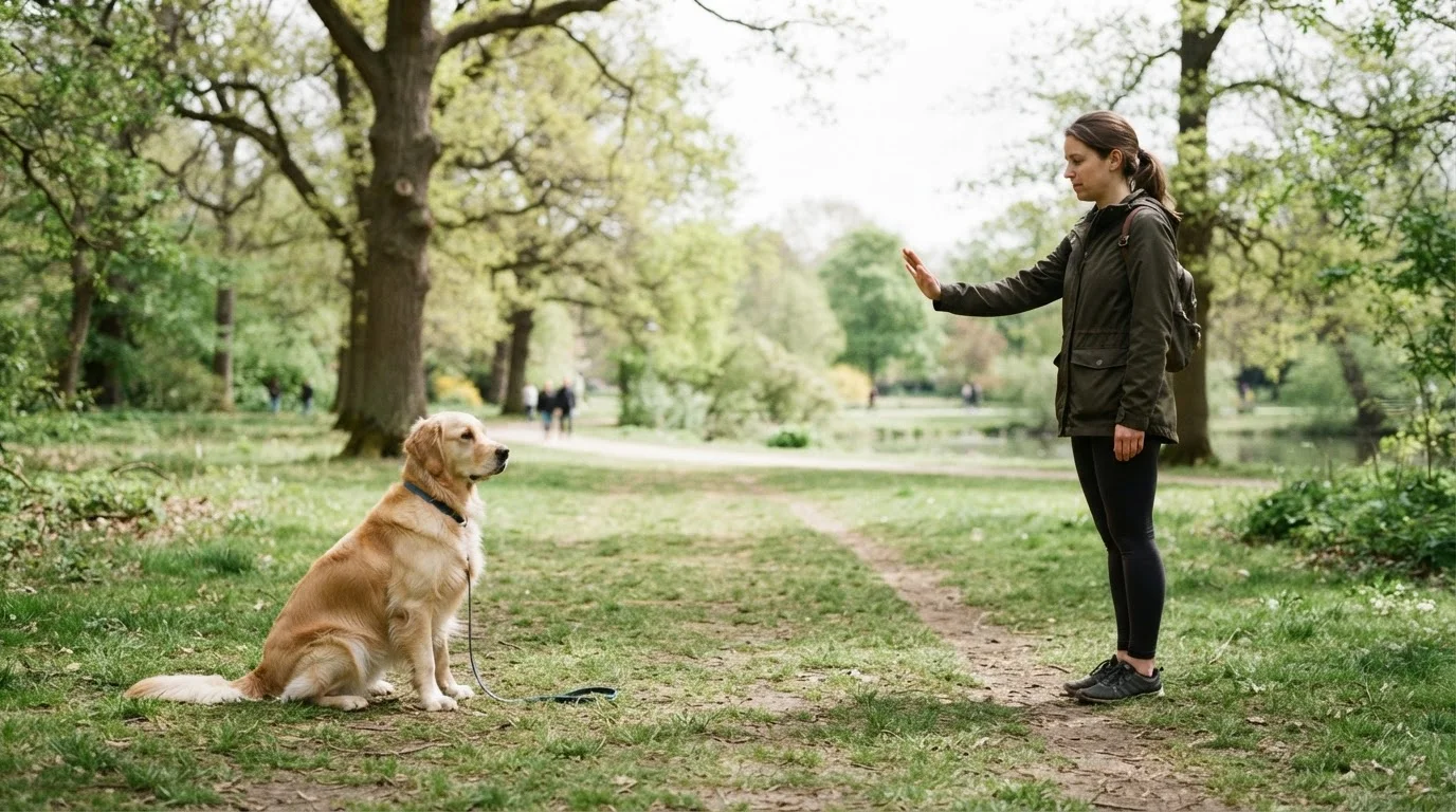 Teaching a Dog to Stay: Building Duration, Distance, and Distraction